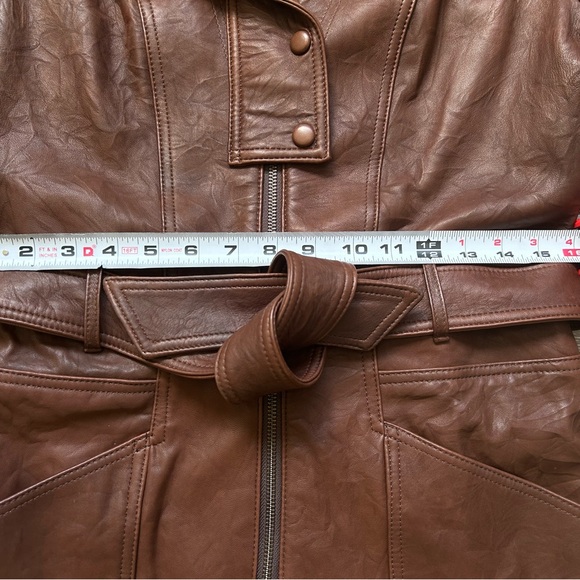 Brown leather jumpsuit Veronica Beard - Picture 5 of 14